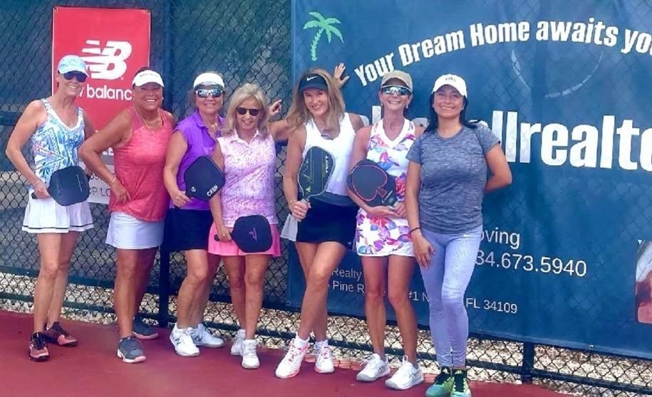 Jill’s banner at the courts