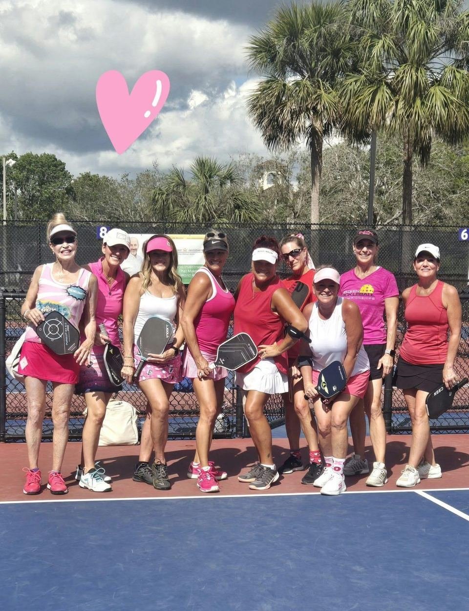 Pink day on the courts
