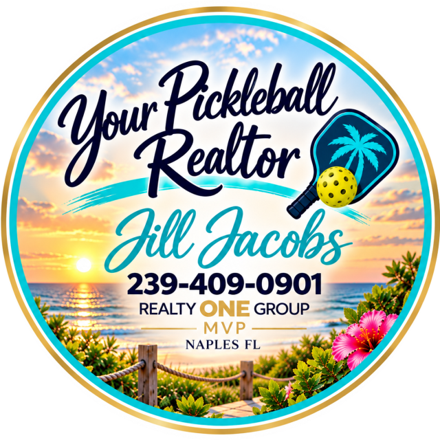 Your Pickleball Realtor, Jill Jacobs, Realty ONE Group MVP, Naples FL